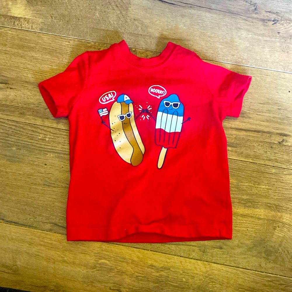 Hotdog and Popsicle tee